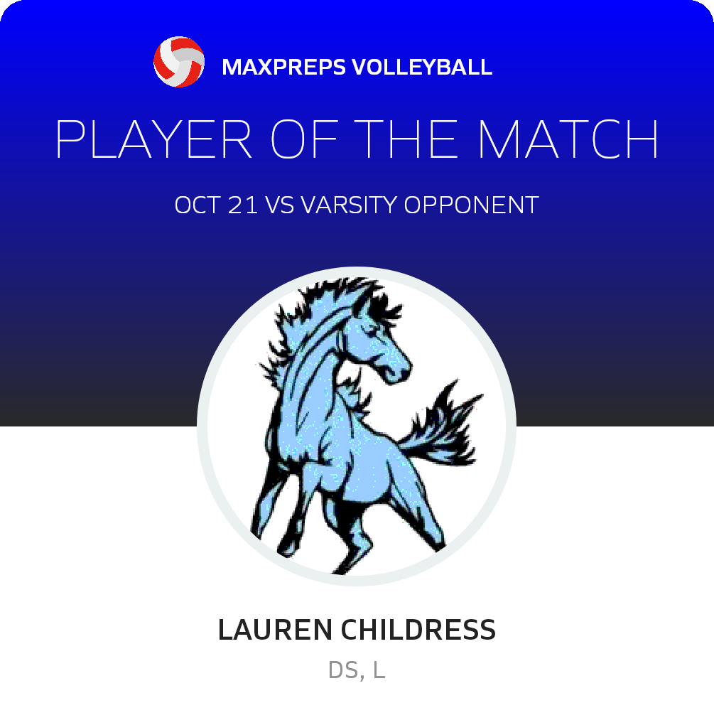 #22 Lauren Childress Player of the Game badge