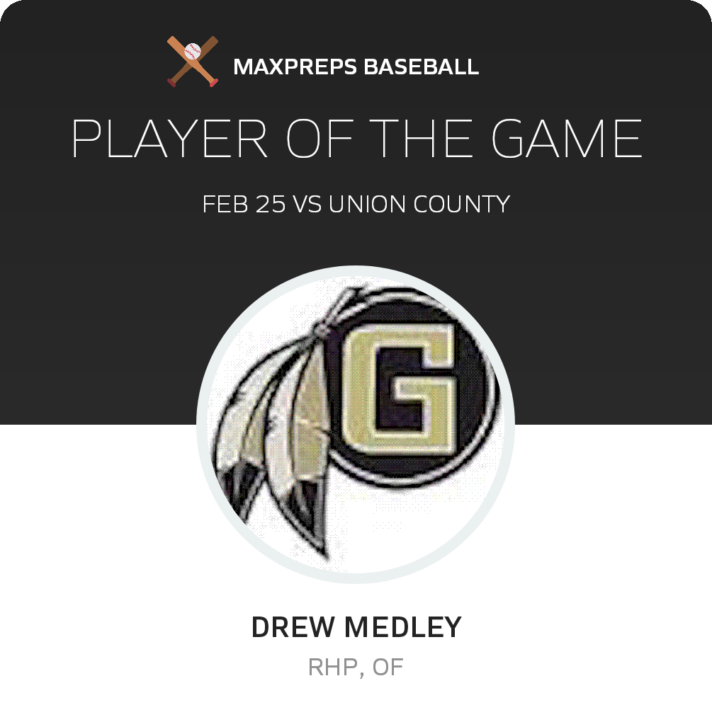 #11 Drew Medley Player of the Game badge