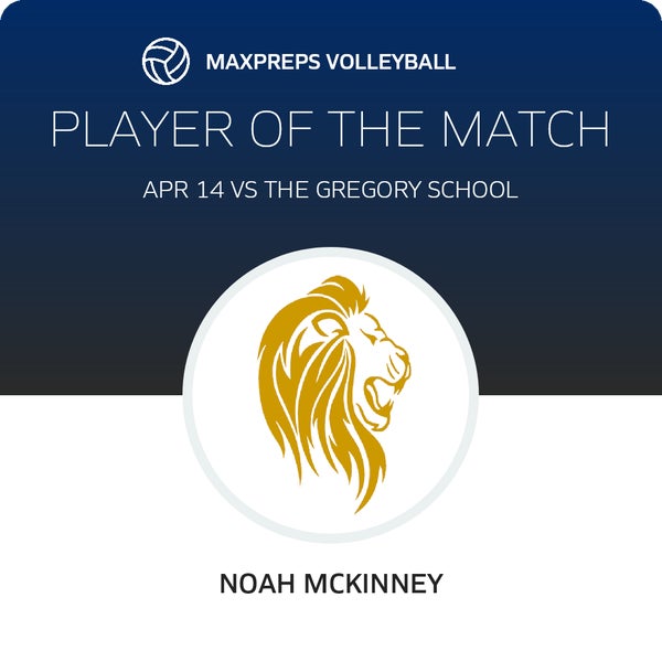 #14 Noah McKinney Player of the Game badge