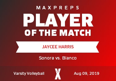 #20 Jaycee Harris Player of the Game badge