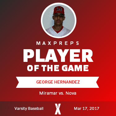 #2 George Hernandez Player of the Game badge