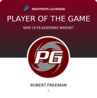 #27 Robert Freeman Player of the Game badge