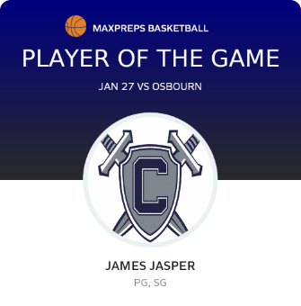 #1 James Jasper Player of the Game badge