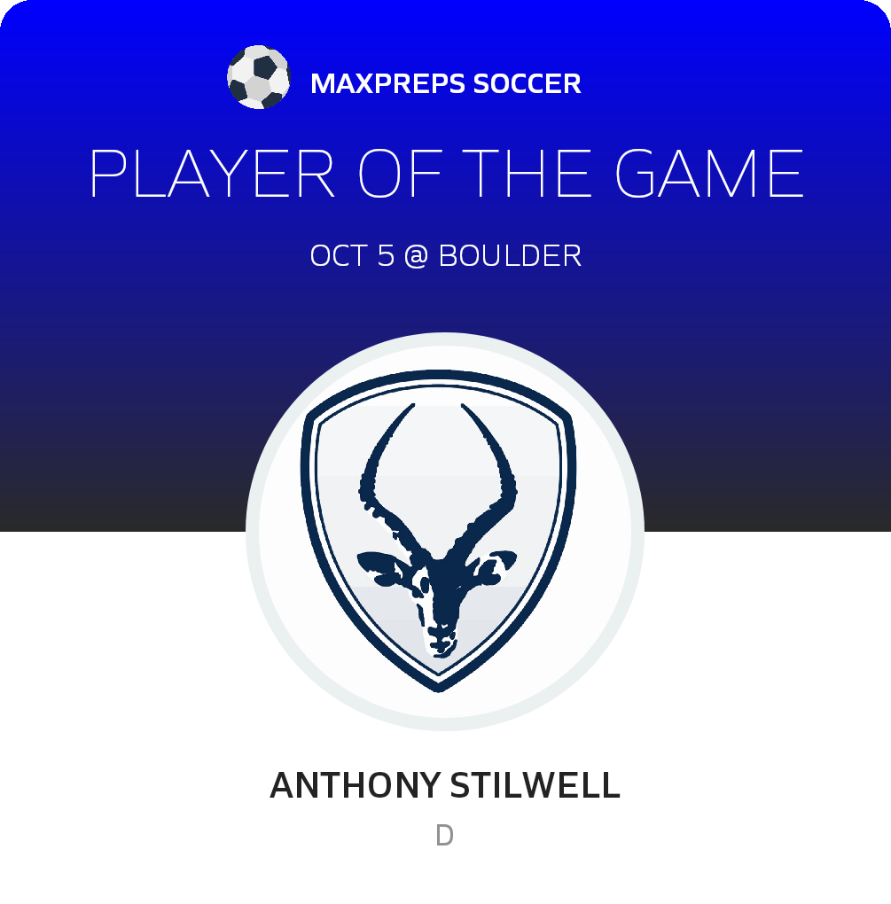 #3 Anthony Stilwell Player of the Game badge