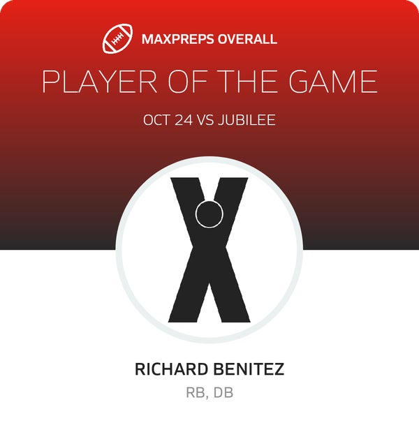 #10 Richard Benitez Player of the Game badge