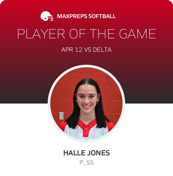 #6 Halle Jones Player of the Game badge