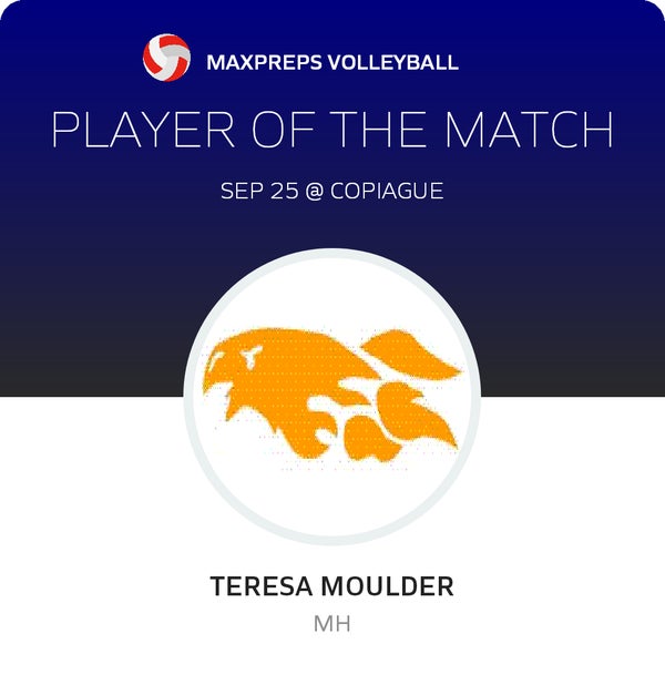 #17 Teresa Moulder Player of the Game badge