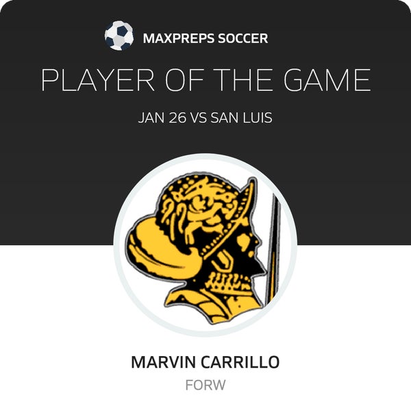 #19 Marvin Carrillo Player of the Game badge