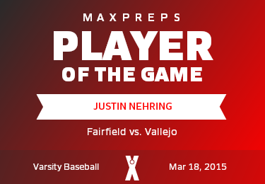 #57 Justin Nehring Player of the Game badge
