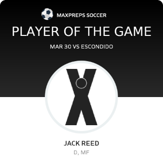 #4 Jack Reed Player of the Game badge