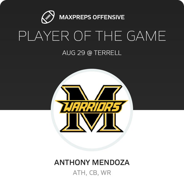 #2 Anthony Mendoza Player of the Game badge