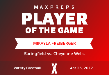 #11 Mikayla Freiberger Player of the Game badge