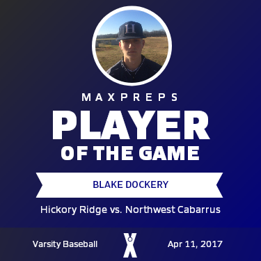 #11 Blake Dockery Player of the Game badge