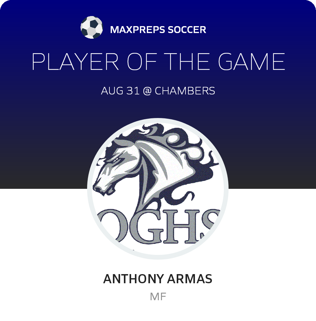 #11 Anthony Armas Player of the Game badge