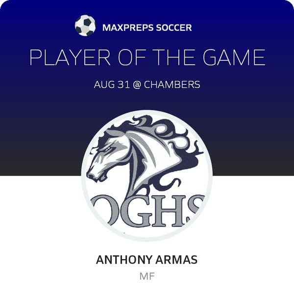 #11 Anthony Armas Player of the Game badge