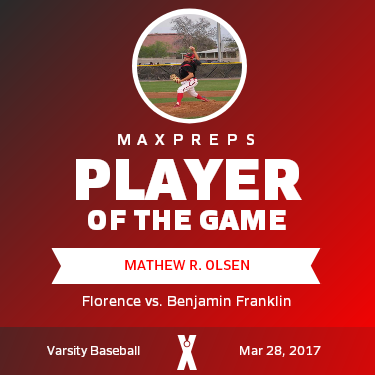 #1 Mathew R. Olsen Player of the Game badge