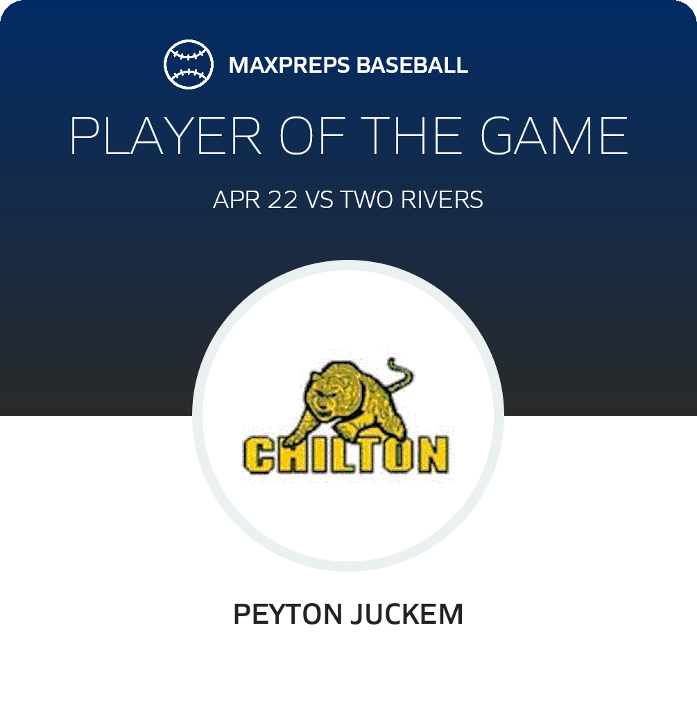 #5 Peyton Juckem Player of the Game badge