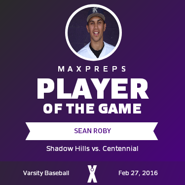 #8 Sean Roby Player of the Game badge