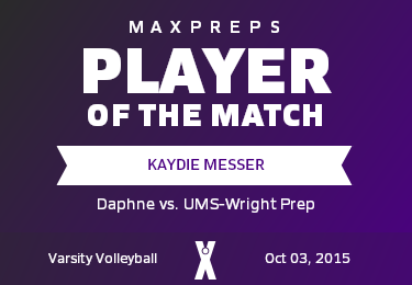 #8 Kaydie Messer Player of the Game badge