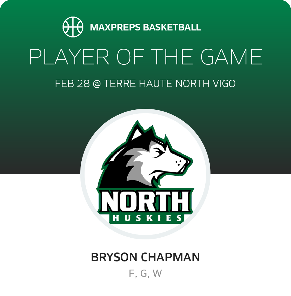 #30 Bryson Chapman Player of the Game badge
