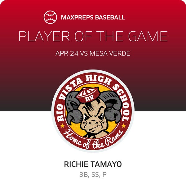 #4 Richie Tamayo Player of the Game badge