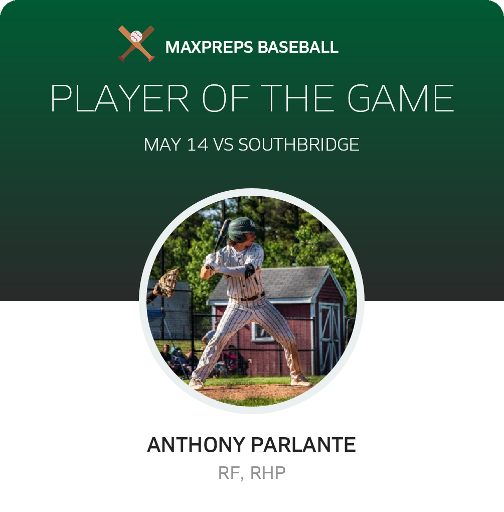 #1 Anthony Parlante Player of the Game badge