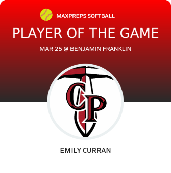 #24 Emily Curran Player of the Game badge