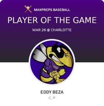 #3 Eddy Beza Player of the Game badge