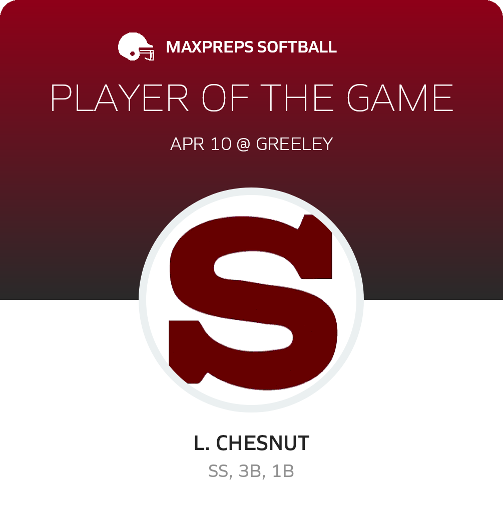 #25 L. Chesnut Player of the Game badge