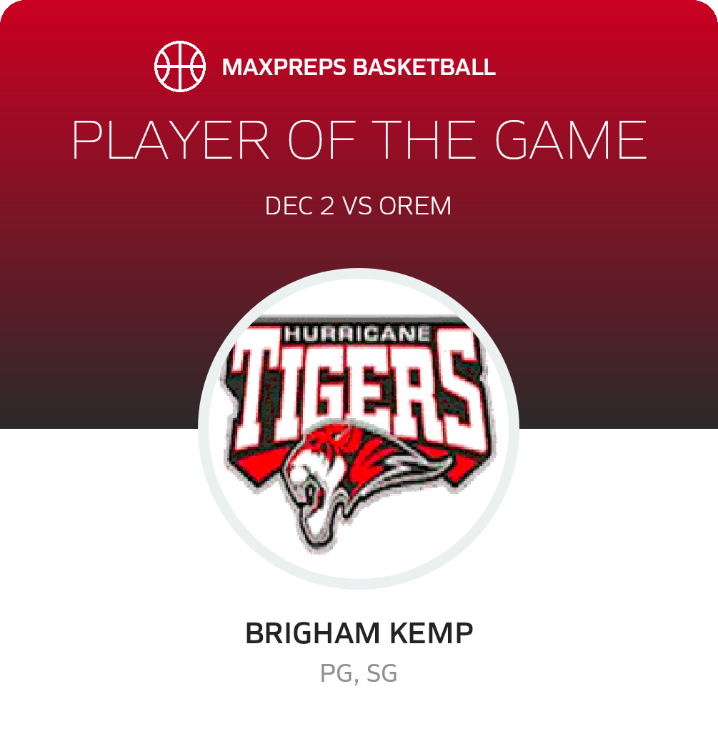 #1 Brigham Kemp Player of the Game badge