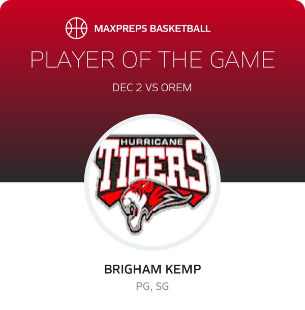 #1 Brigham Kemp Player of the Game badge