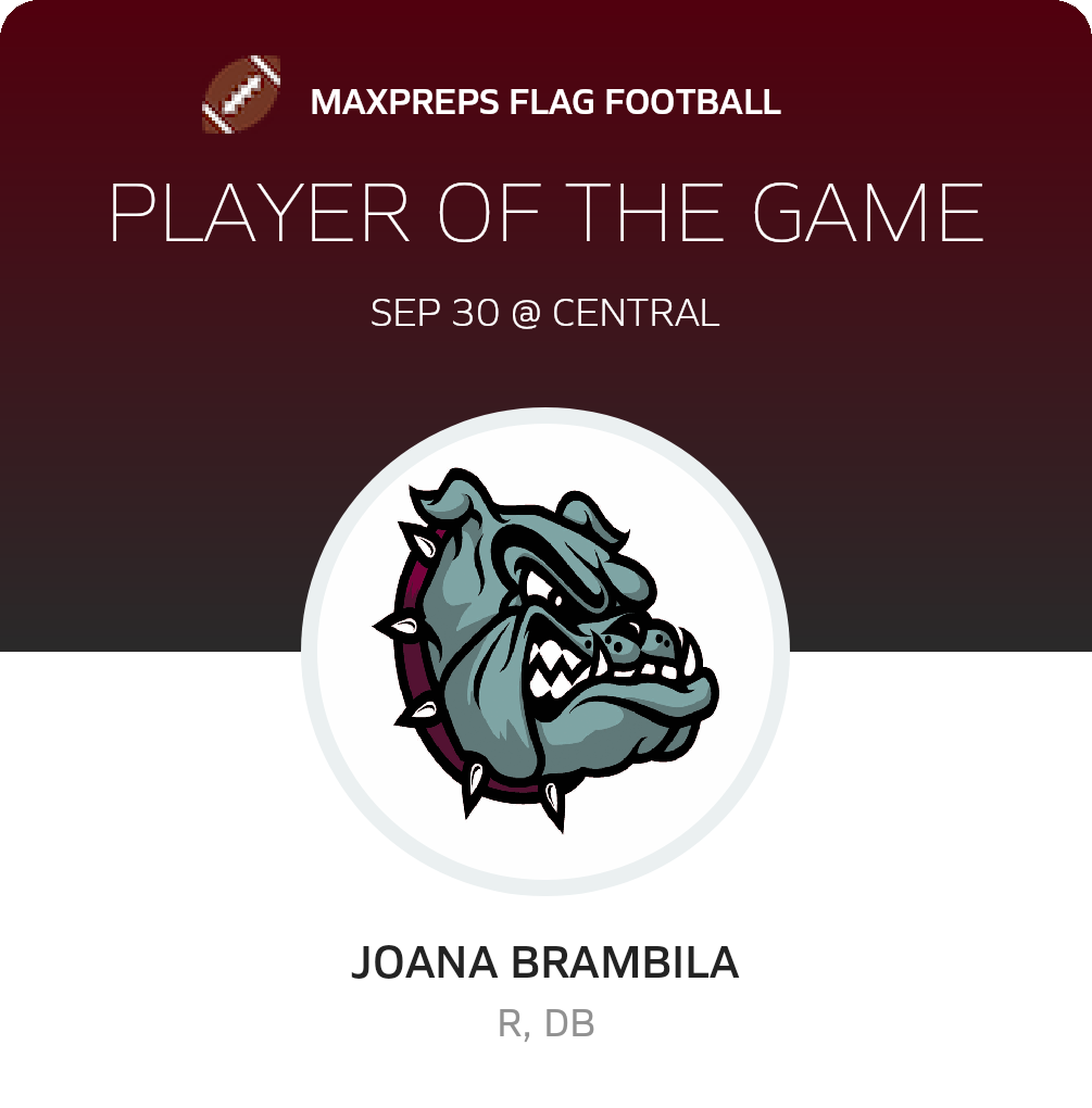 #2 Joana Brambila Player of the Game badge