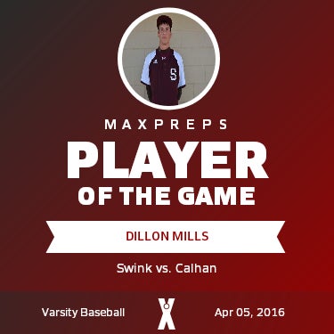 #15 Dillon Mills Player of the Game badge