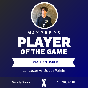 #7 Jonathan Baker Player of the Game badge