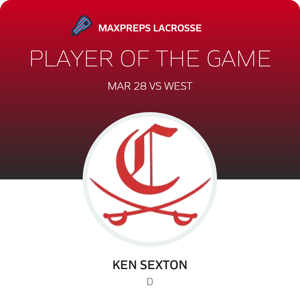 #45 Ken Sexton Player of the Game badge