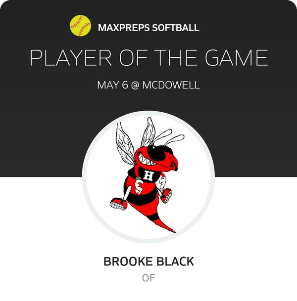 #15 Brooke Black Player of the Game badge