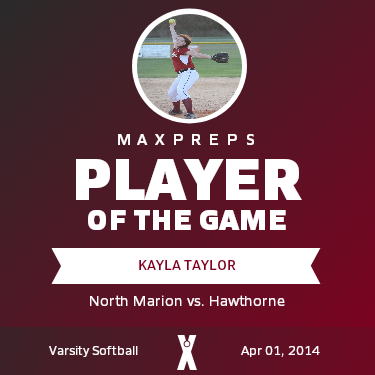 #15 Kayla Taylor Player of the Game badge