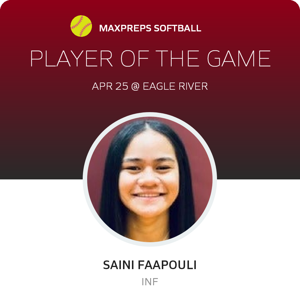 #24 Saini Faapouli Player of the Game badge