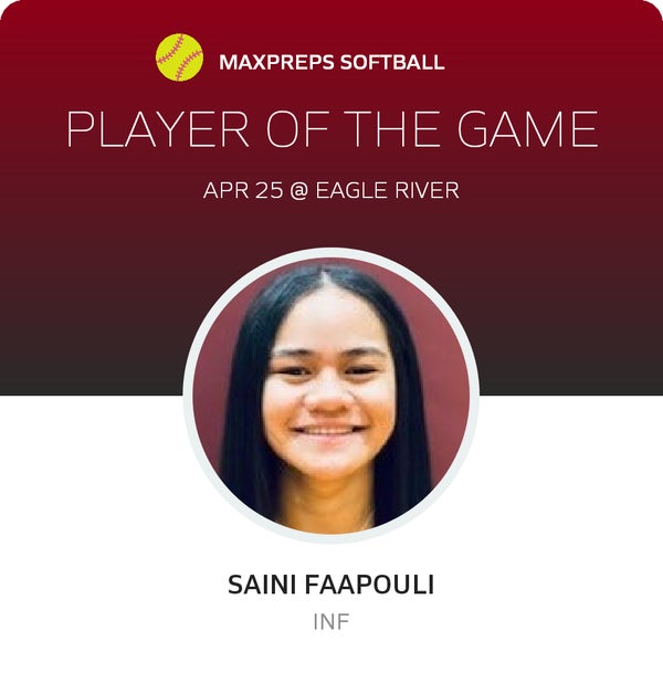 #24 Saini Faapouli Player of the Game badge