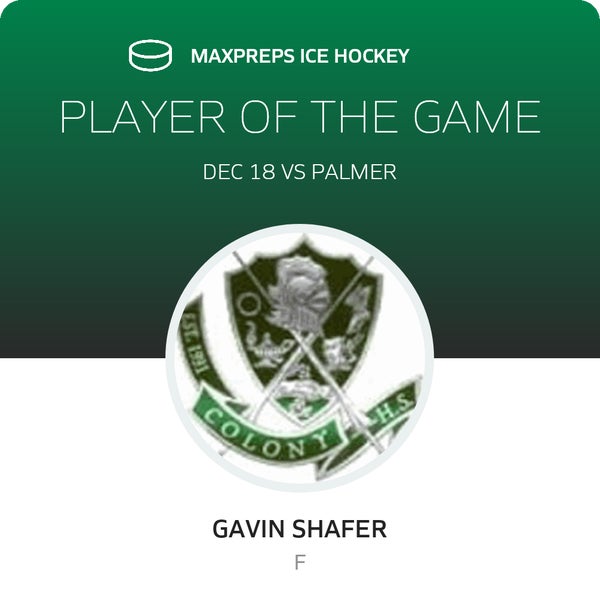 #17 Gavin Shafer Player of the Game badge