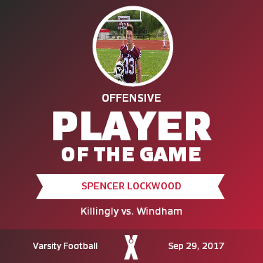 #33 Spencer Lockwood Player of the Game badge