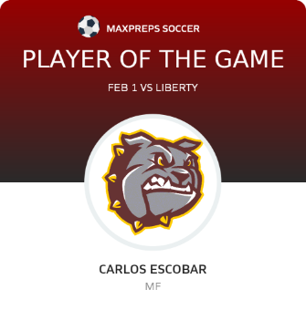 #25 Carlos Escobar Player of the Game badge