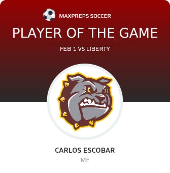 #25 Carlos Escobar Player of the Game badge