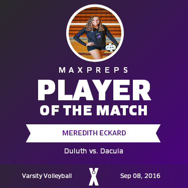 #3 Meredith Eckard Player of the Game badge