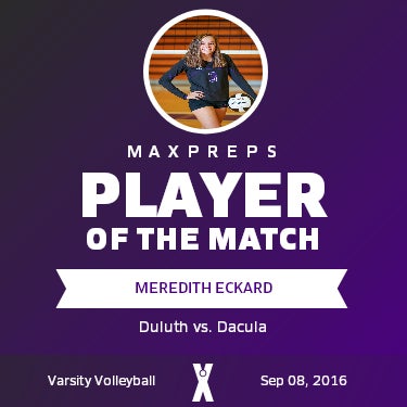 #3 Meredith Eckard Player of the Game badge