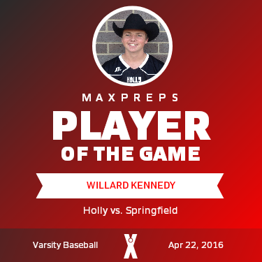 #40 Willard Kennedy Player of the Game badge