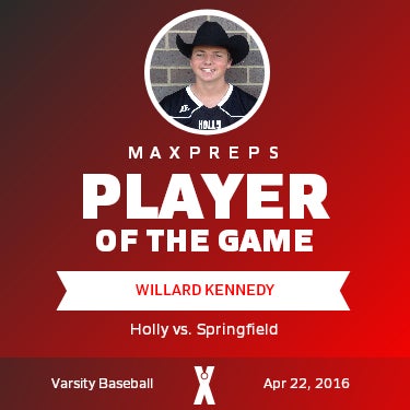 #40 Willard Kennedy Player of the Game badge