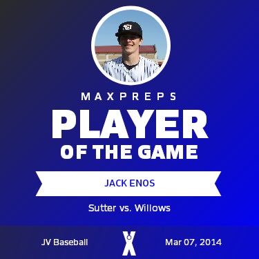 #16 Jack Enos Player of the Game badge