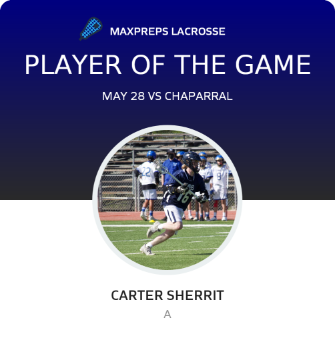 #16 Carter Sherrit Player of the Game badge