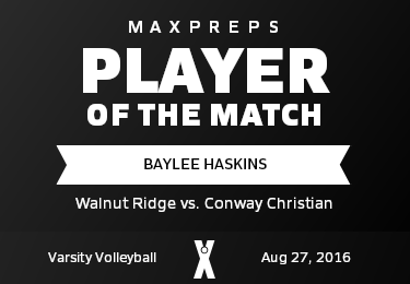#8 Baylee Haskins Player of the Game badge